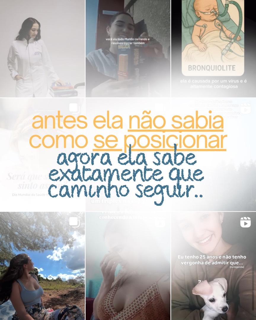 Case de posicionamento da psicóloga Pâmela