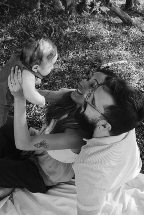 Momento espontâneo em família